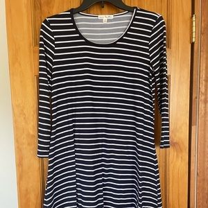 Blue & white striped dress!